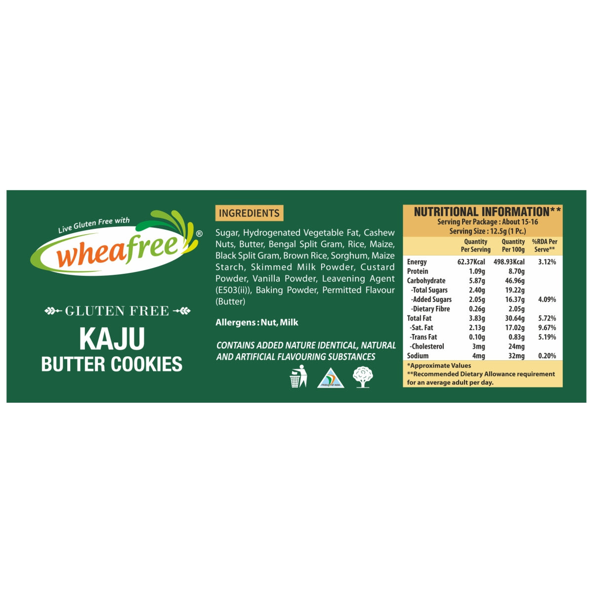 Gluten Free Kaju Butter Cookies- 200g