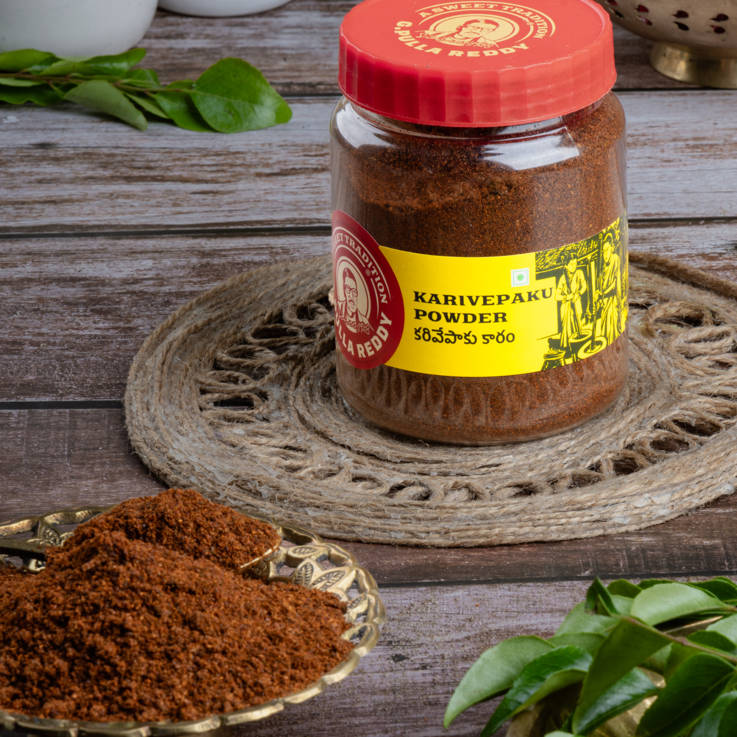 G.Pulla Reddy ⁠Karivepaku Karam -250 gms - Veeha Foods