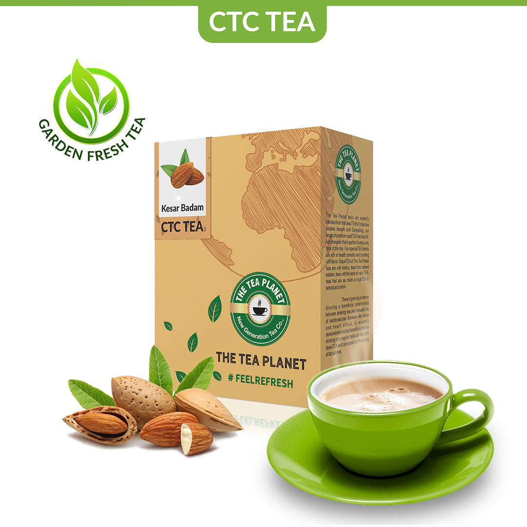 Kesar Badam Flavored CTC Tea