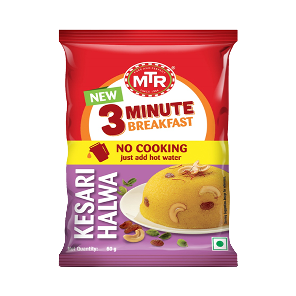 MTR 3 Minute Kesari Halwa Pouch 60 g