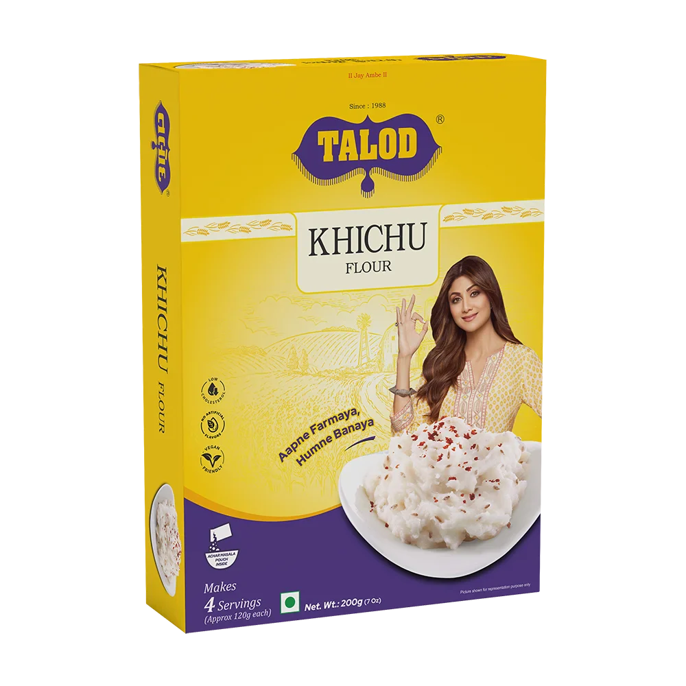 Khichu Instant Mix Flour – Healthy & Tasty, Makes 4 Servings, 200g