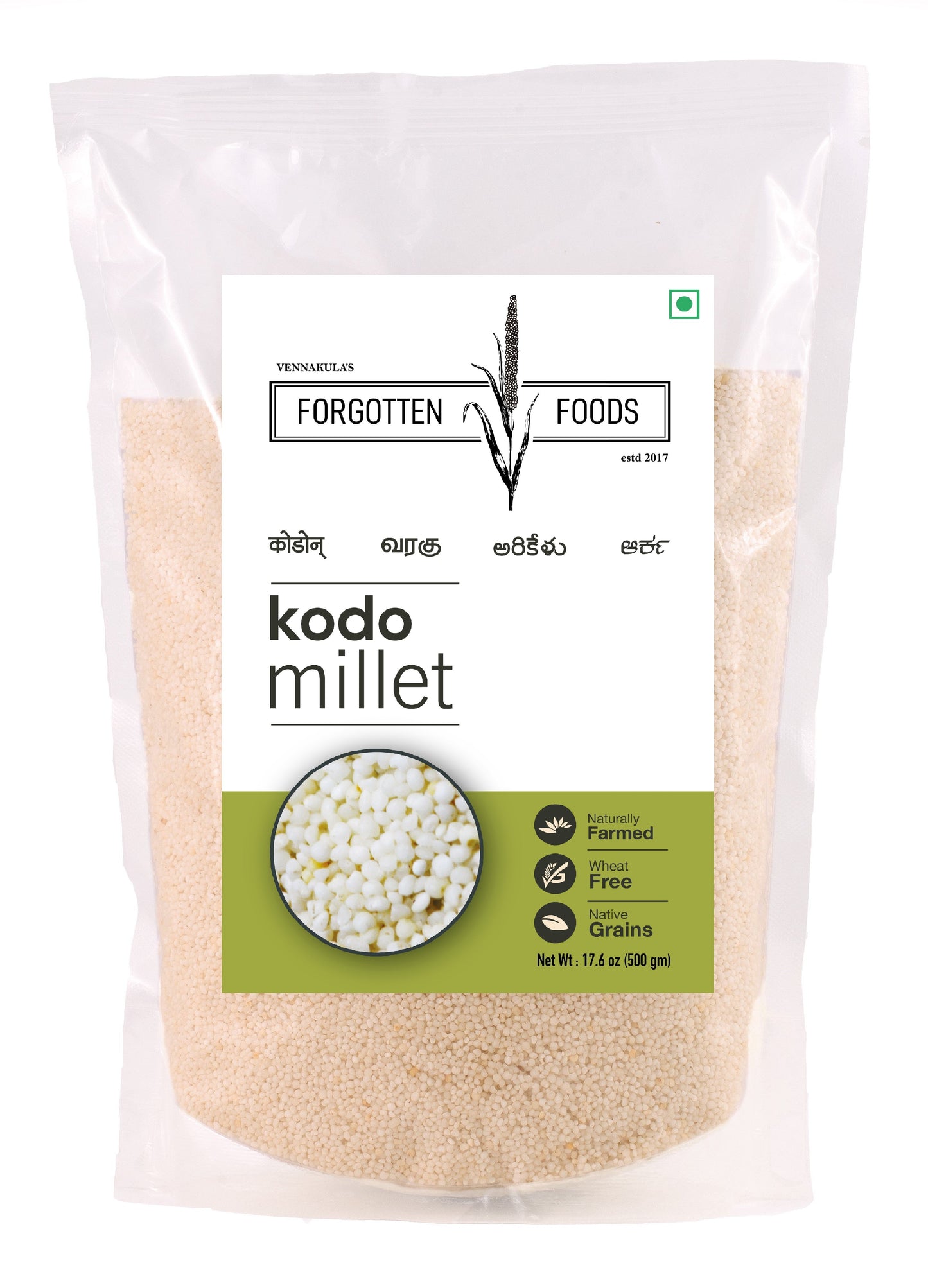 Forgotten Kodo Millet Whole Grains - 900g