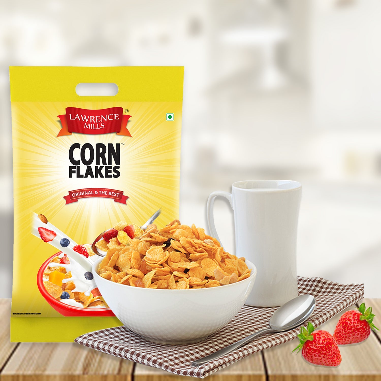 Lawrence Mills Corn Flakes, 500g