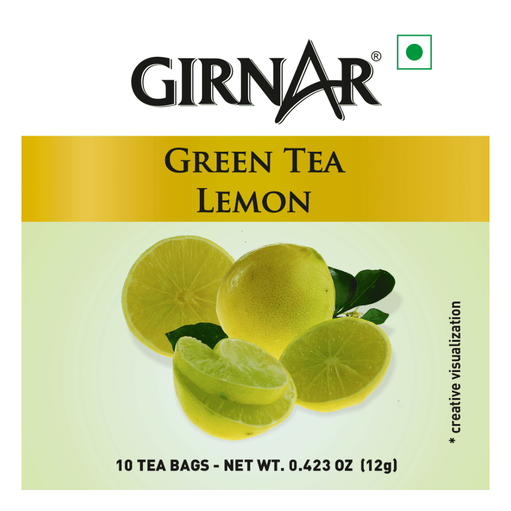 Girnar Green Tea Bags - Lemon