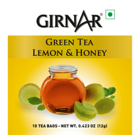 Girnar Green Tea Bags - Lemon & Honey