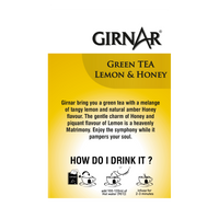 Girnar Green Tea Bags - Lemon & Honey