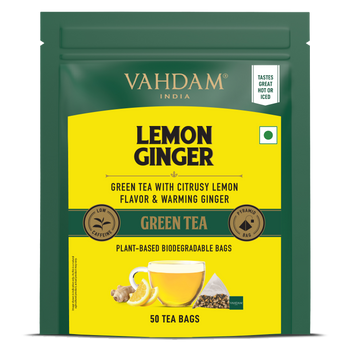 Lemon Ginger Green Tea, 50 Count