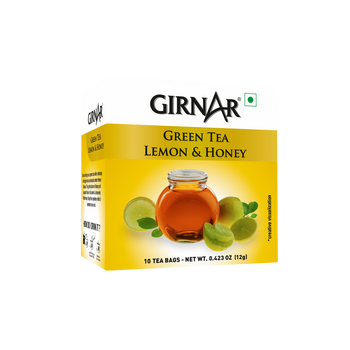 Girnar Green Tea Bags - Lemon & Honey