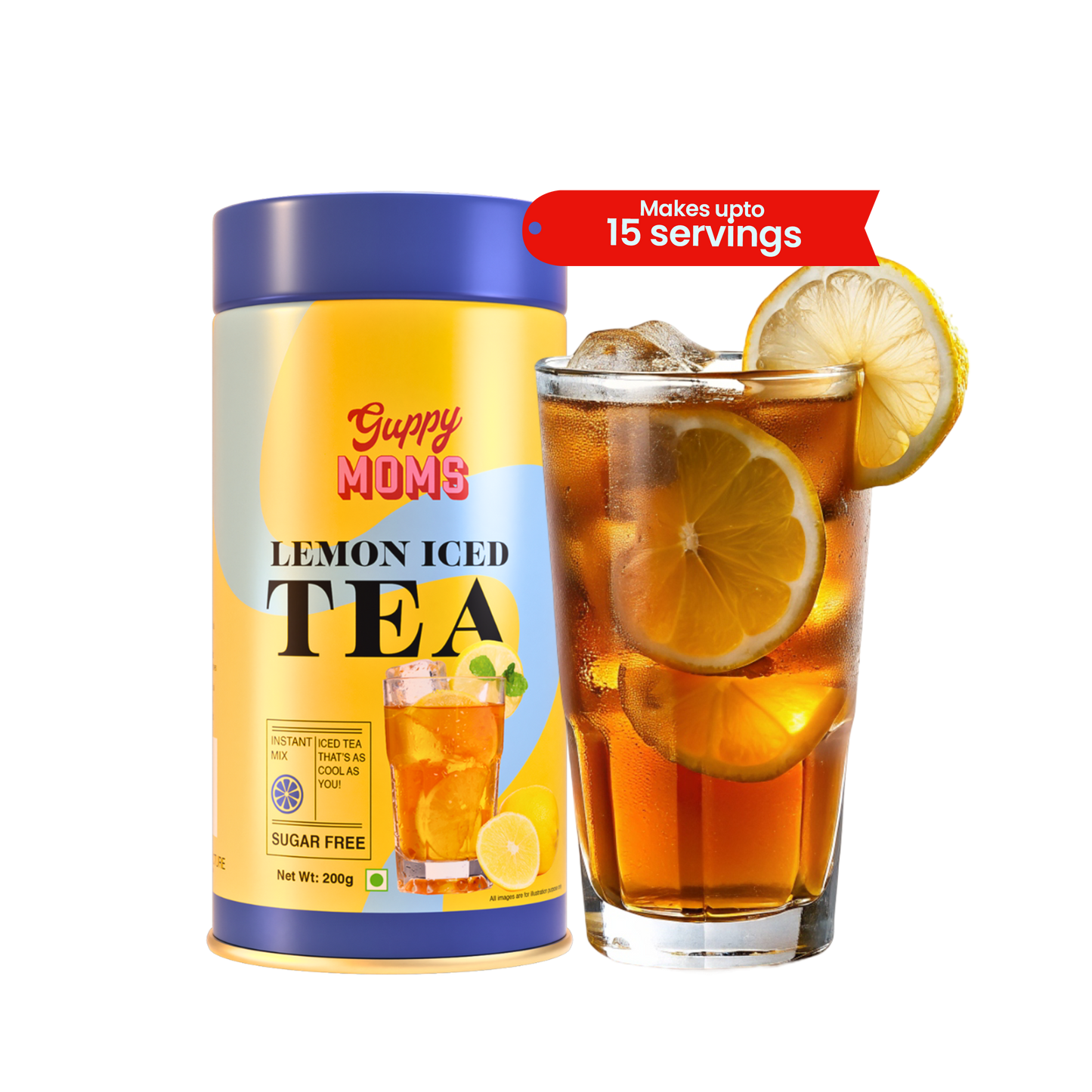 Zesty Lemon Iced Tea (Sugar-Free) | Refreshingly Tangy, Guilt-Free Hydration | 200g