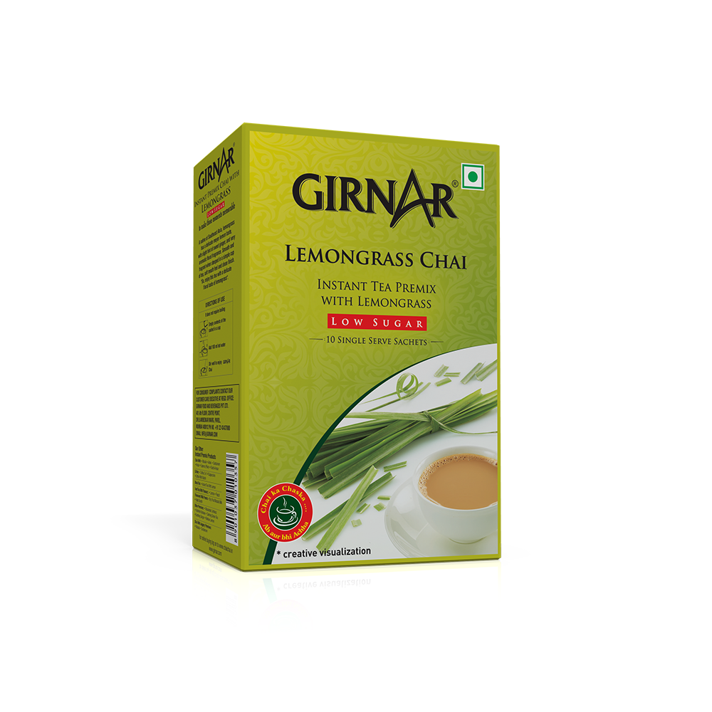 Girnar Instant Tea Premix With Lemongrass (Low Sugar)