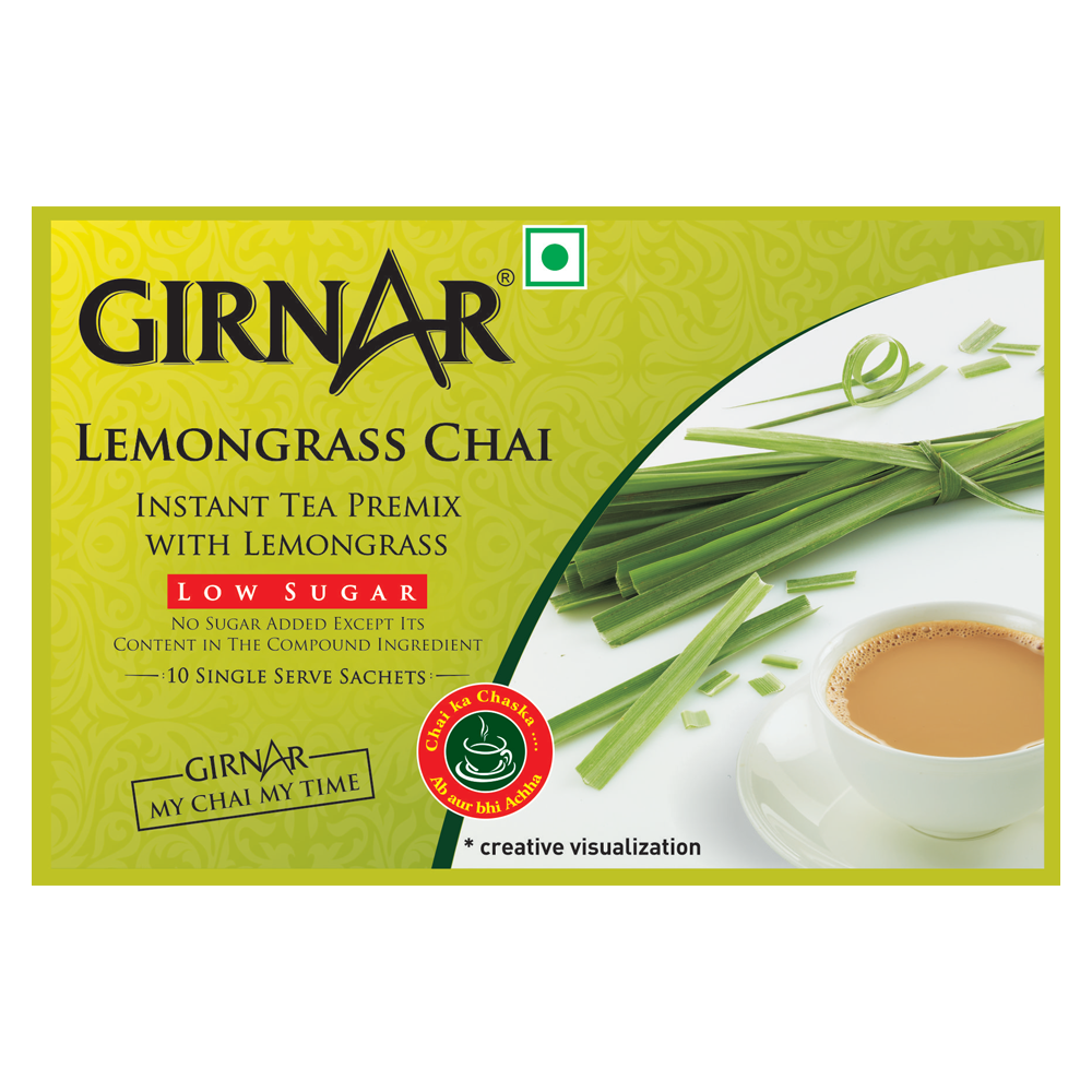 Girnar Instant Tea Premix With Lemongrass (Low Sugar)