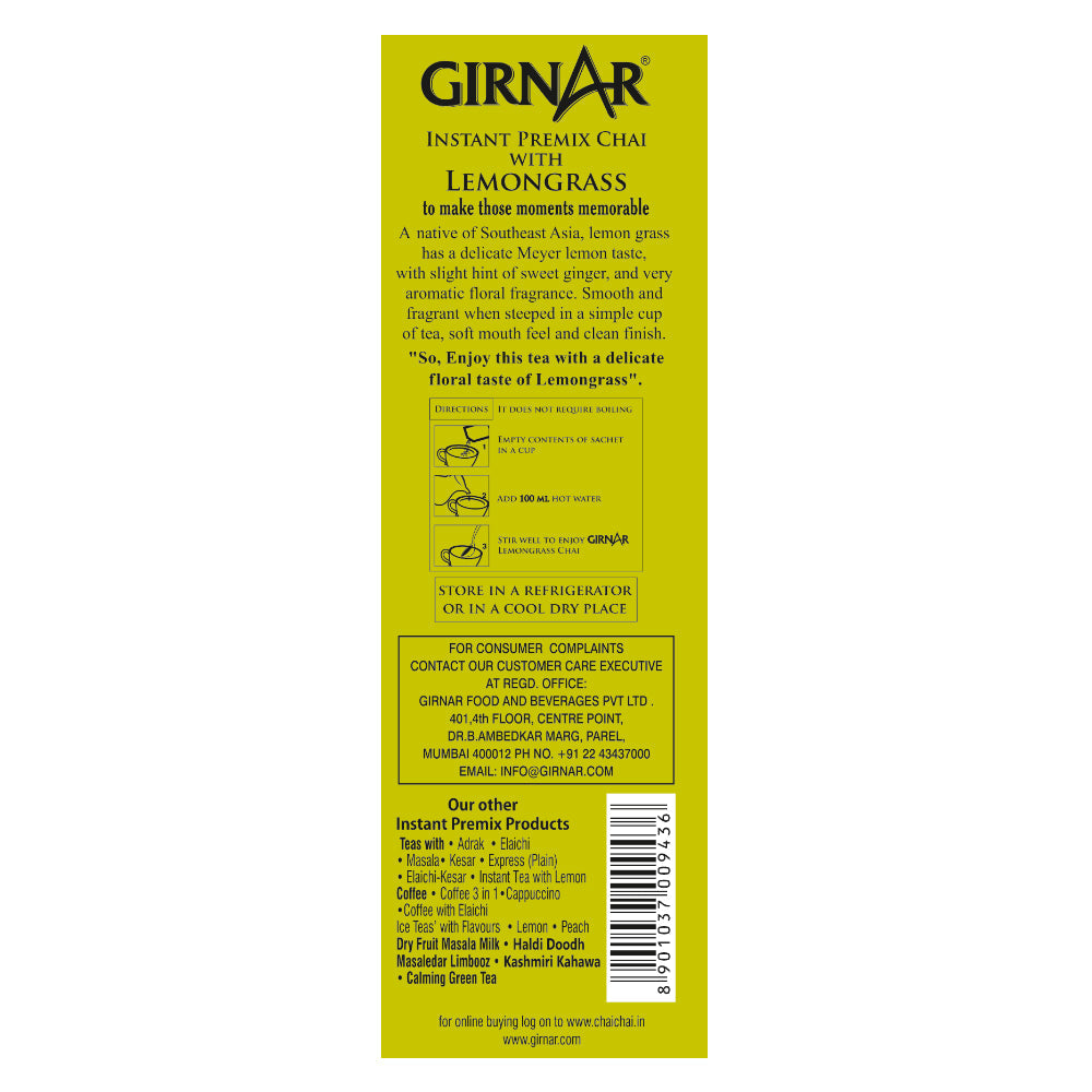 Girnar Instant Tea Premix With Lemongrass