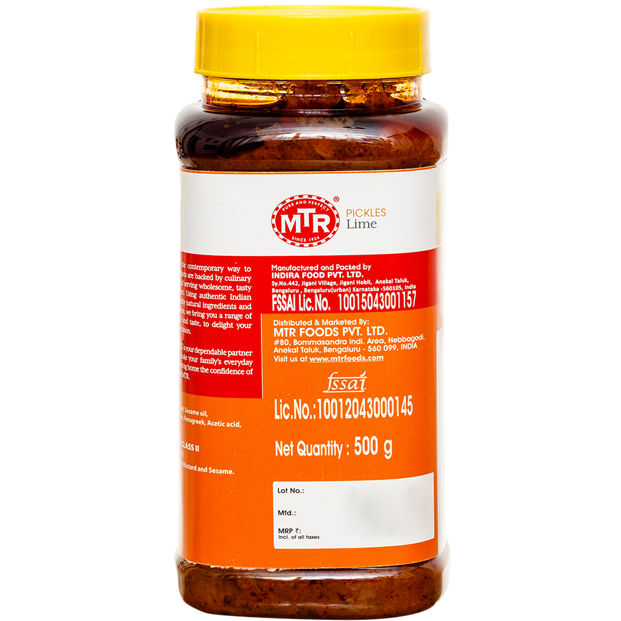 MTR Lime Pickle 500 g