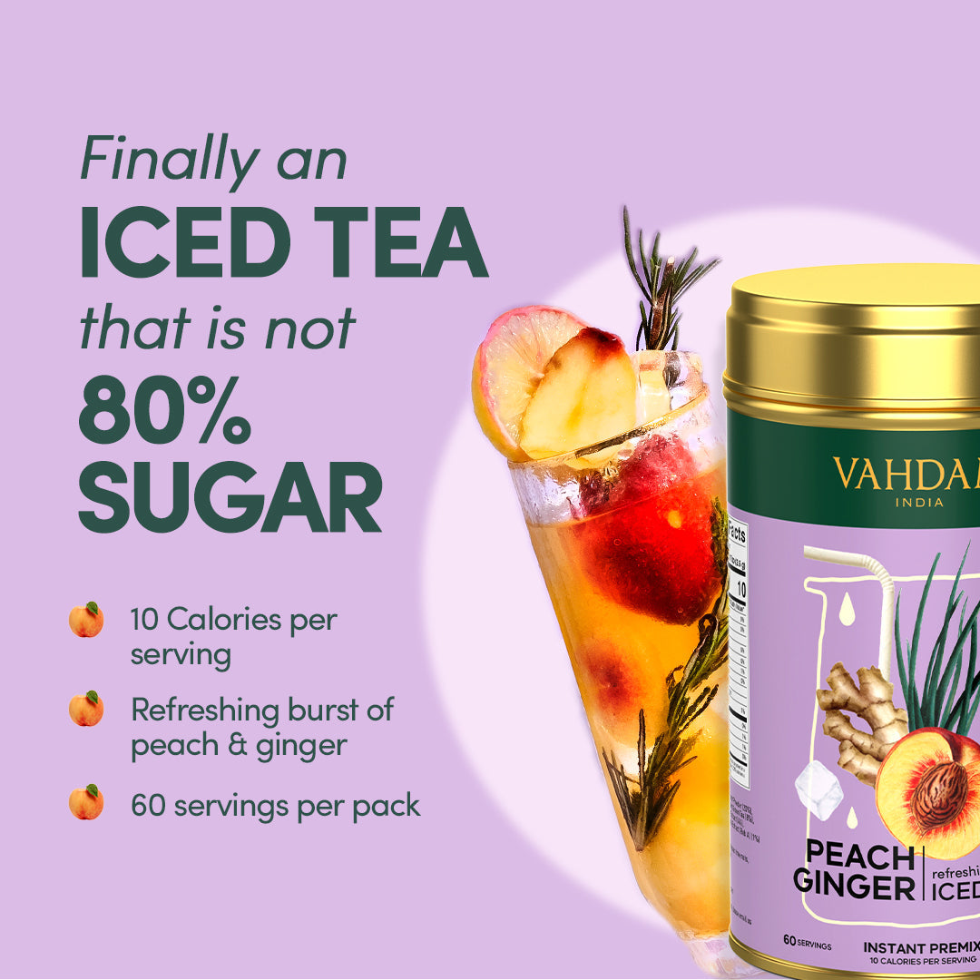 Peach Ginger Instant Premix Iced Tea