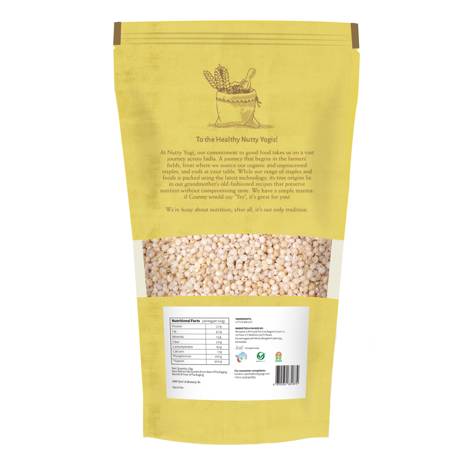 Nutty Yogi Organic Little Millet / Saamai