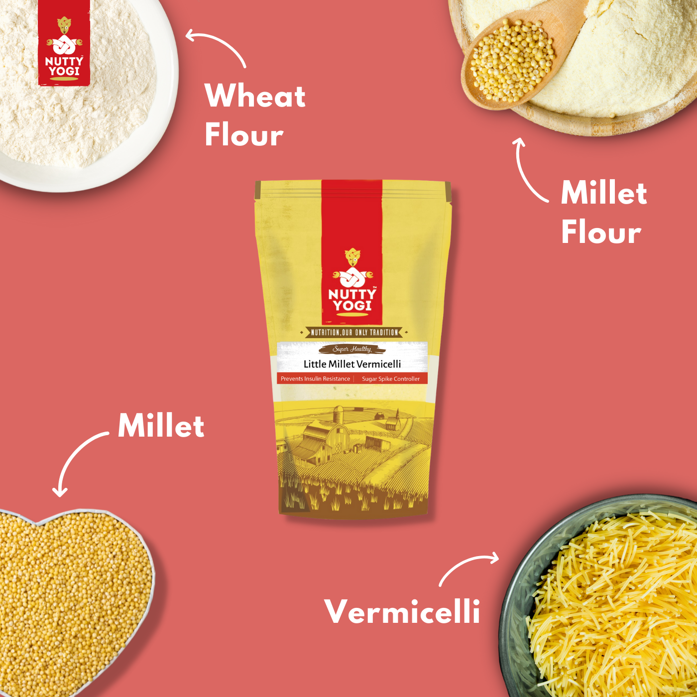 Nutty Yogi Little Millet Vermicelli 200gm