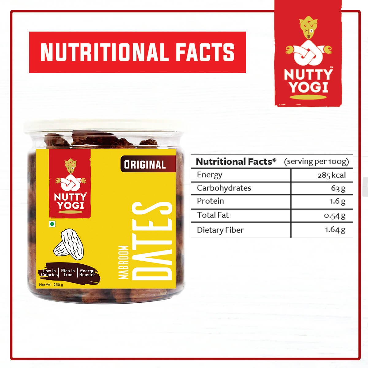 Nutty Yogi Original Mabroom Dates