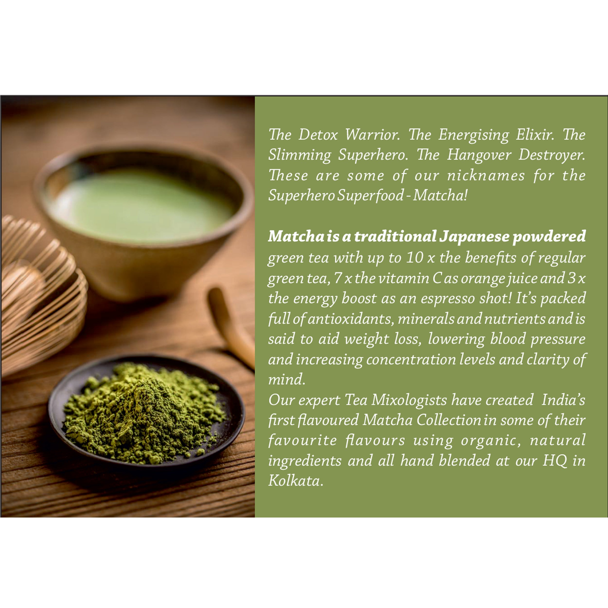 The Tea Trove Japanese Matcha Green Tea - 30 gms - Veeha Foods