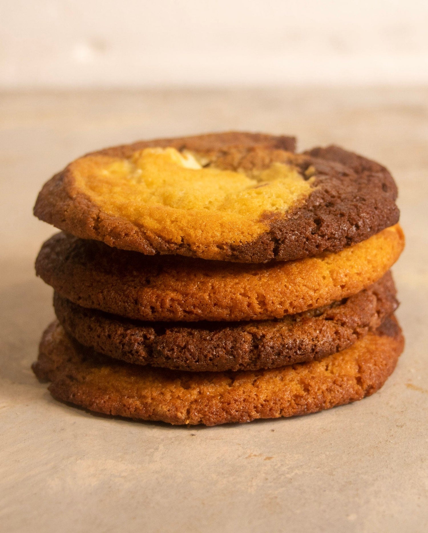 Tri-Chocolate Ombre Cookie