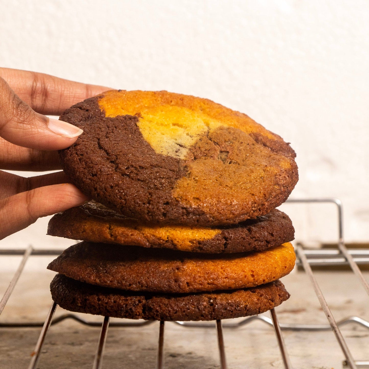 Tri-Chocolate Ombre Cookie