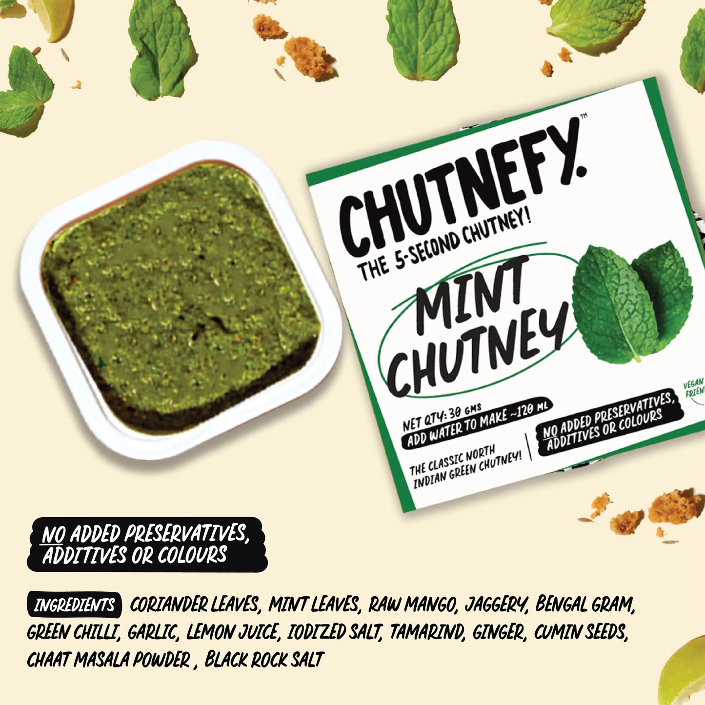 Mint Chutney | Trial Pack of 2 | North Indian Style | Medium Spicy