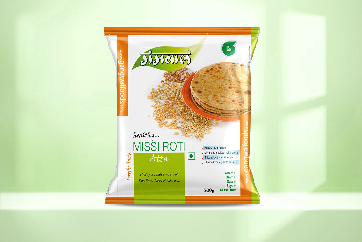 Gangwal Missi Roti Aata 500gm Pack