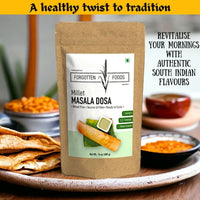 Multi Millet Masala Dosa - Healthy Ready to Cook Dosa Batter Breakfast Premix - No Rice, No Wheat, Only Millets