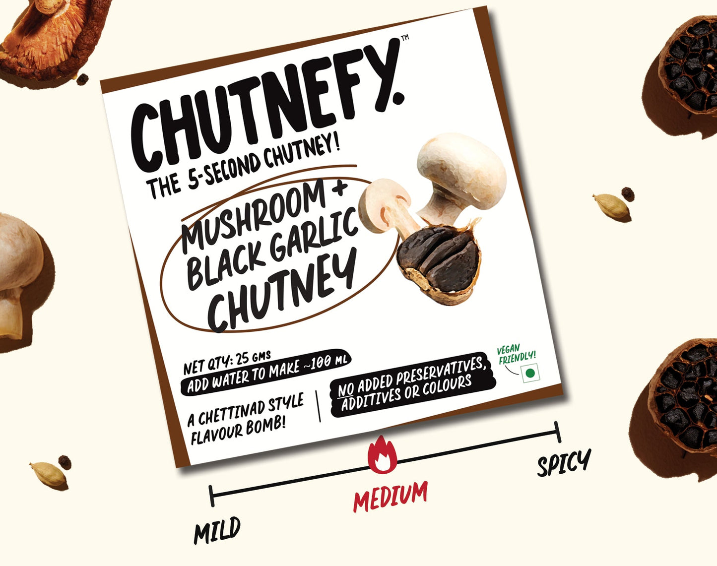 Mushroom & Black Garlic Chutney | Trial Pack of 2