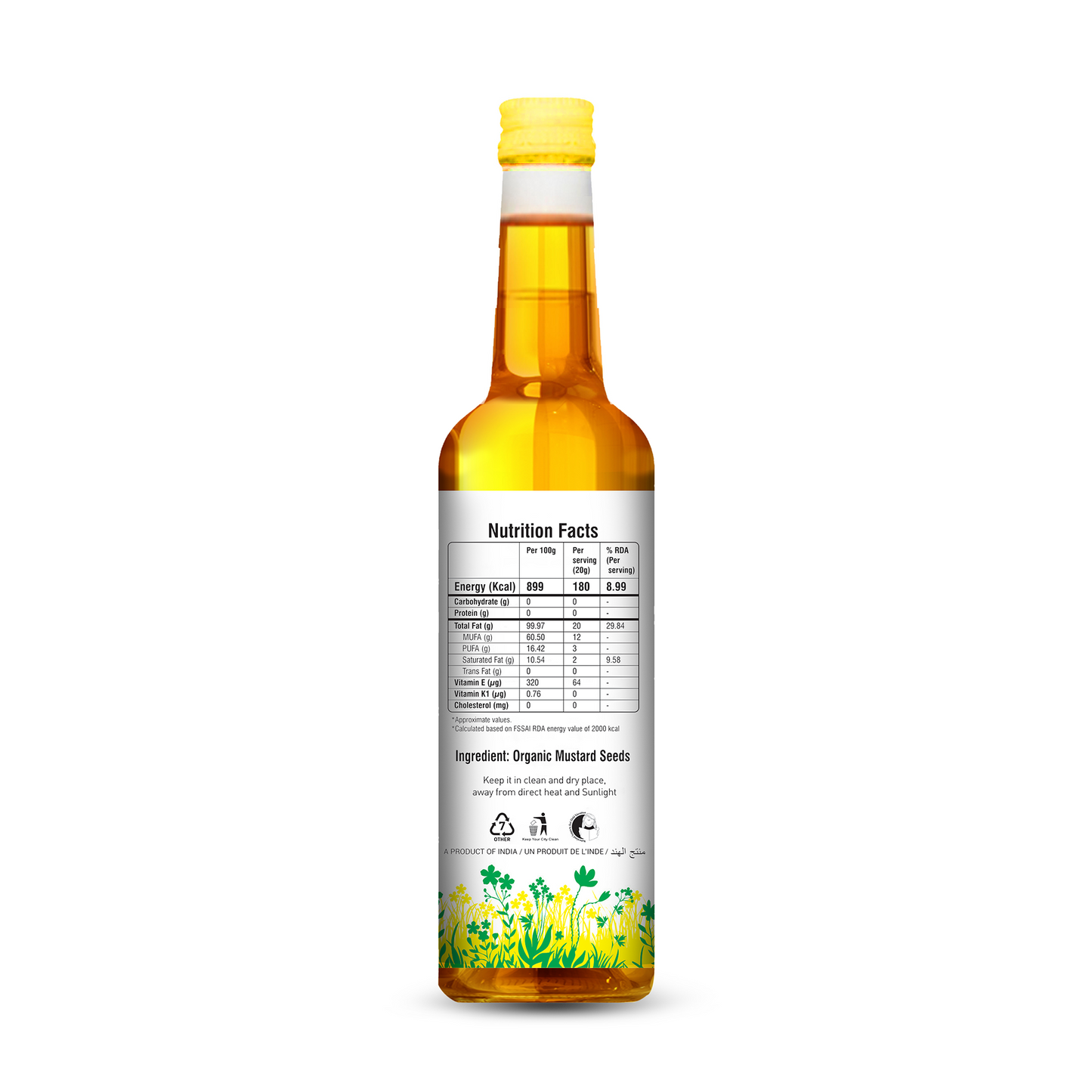 Organic Mustard Oil 1 Ltr