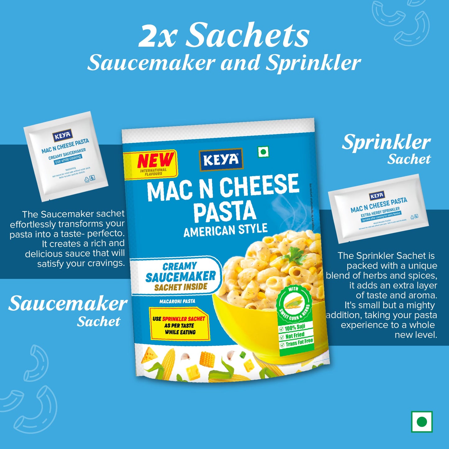 Keya MacNCheese Instant Pasta American Style