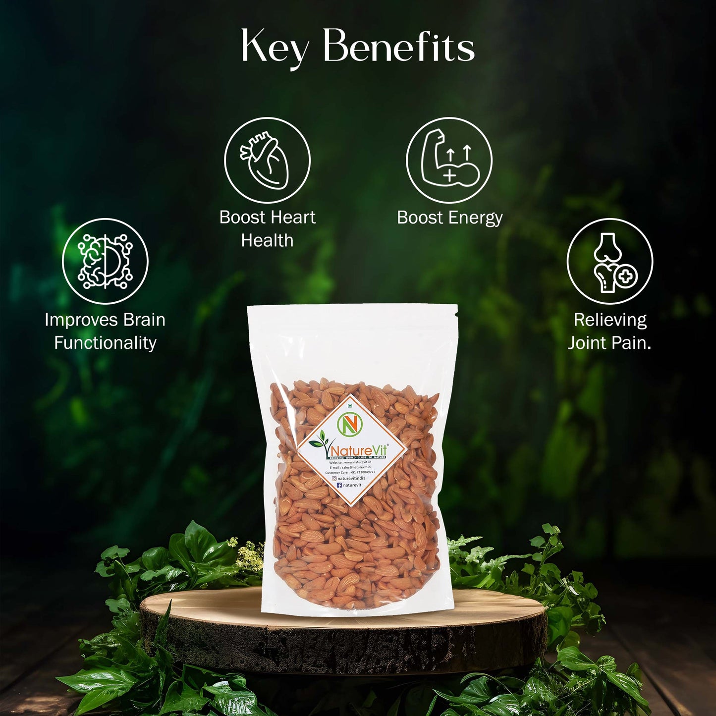 NatureVit Mamra Giri Almonds