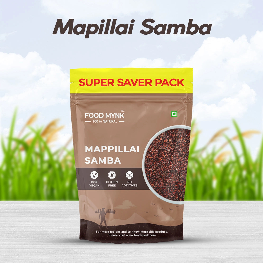 Mappillai Samba Rice Organic Red Rice