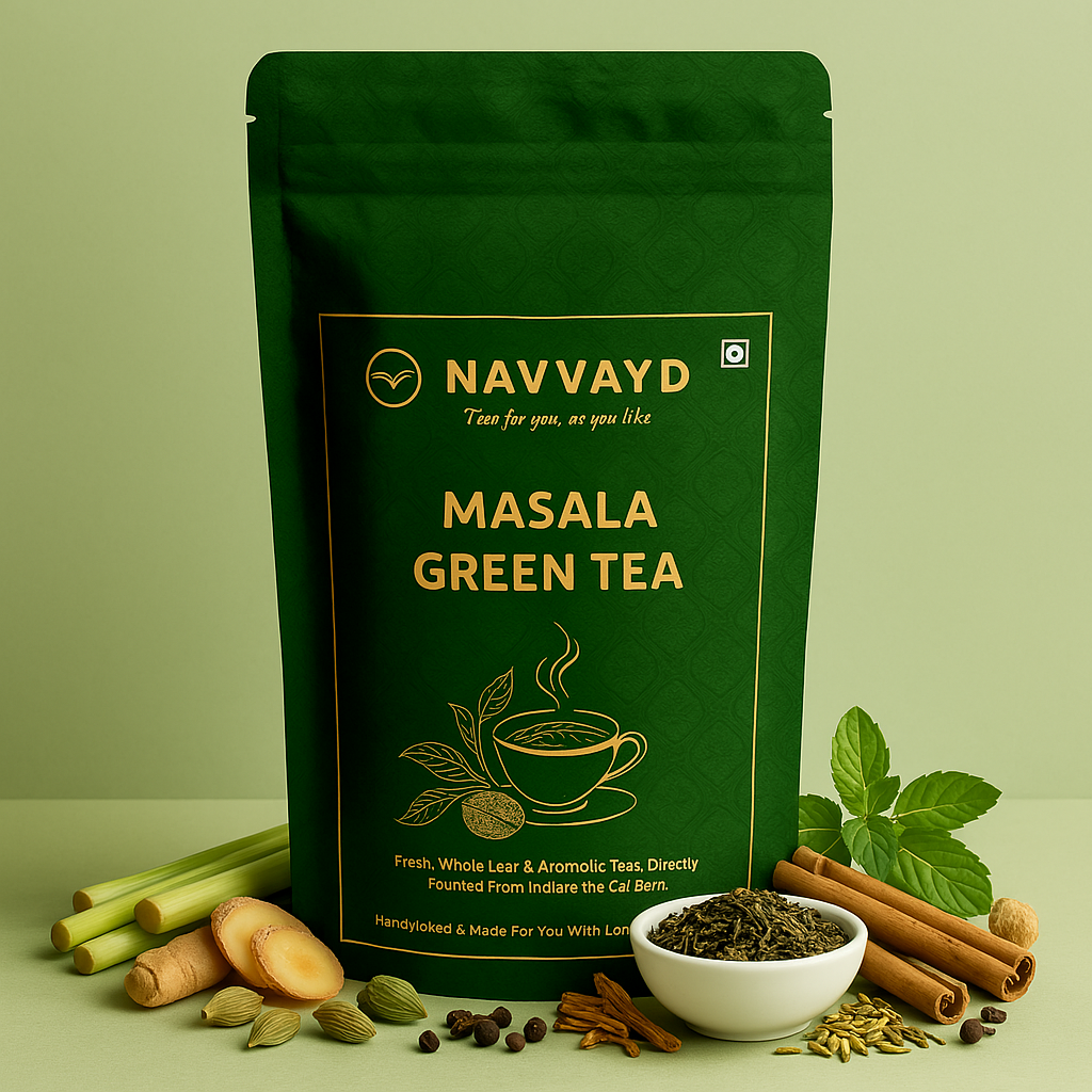 Navvayd Masala Green Tea - 100 gms - Veeha Foods