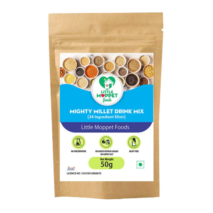 Mighty Millet Drink Mix – 34 Ingredient Health Drink Mix Elixir [50G]