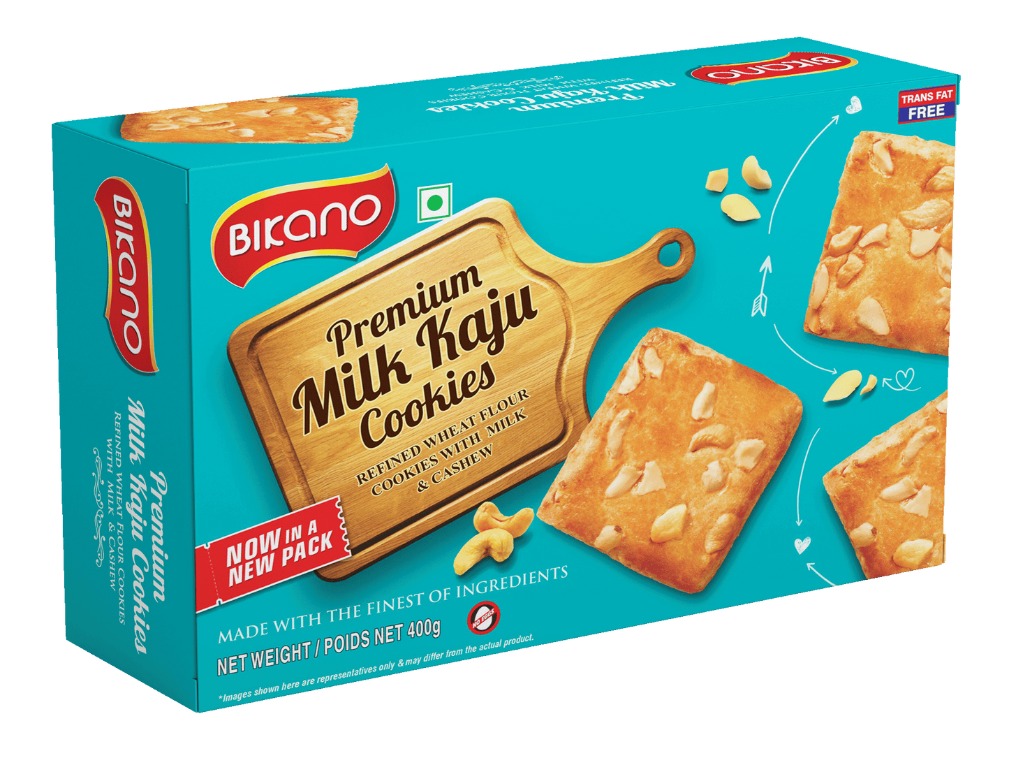 Bikanerwala Bikano Premium Milk Kaju Cookies - 400 gms