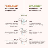 Weight Loss Combo - 2 Little Millet Grains + 2 Foxtail Millet Grains