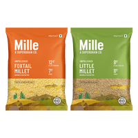 100% Whole Grains (Rice Substitute) Combo - Little Millet & Foxtail Millet