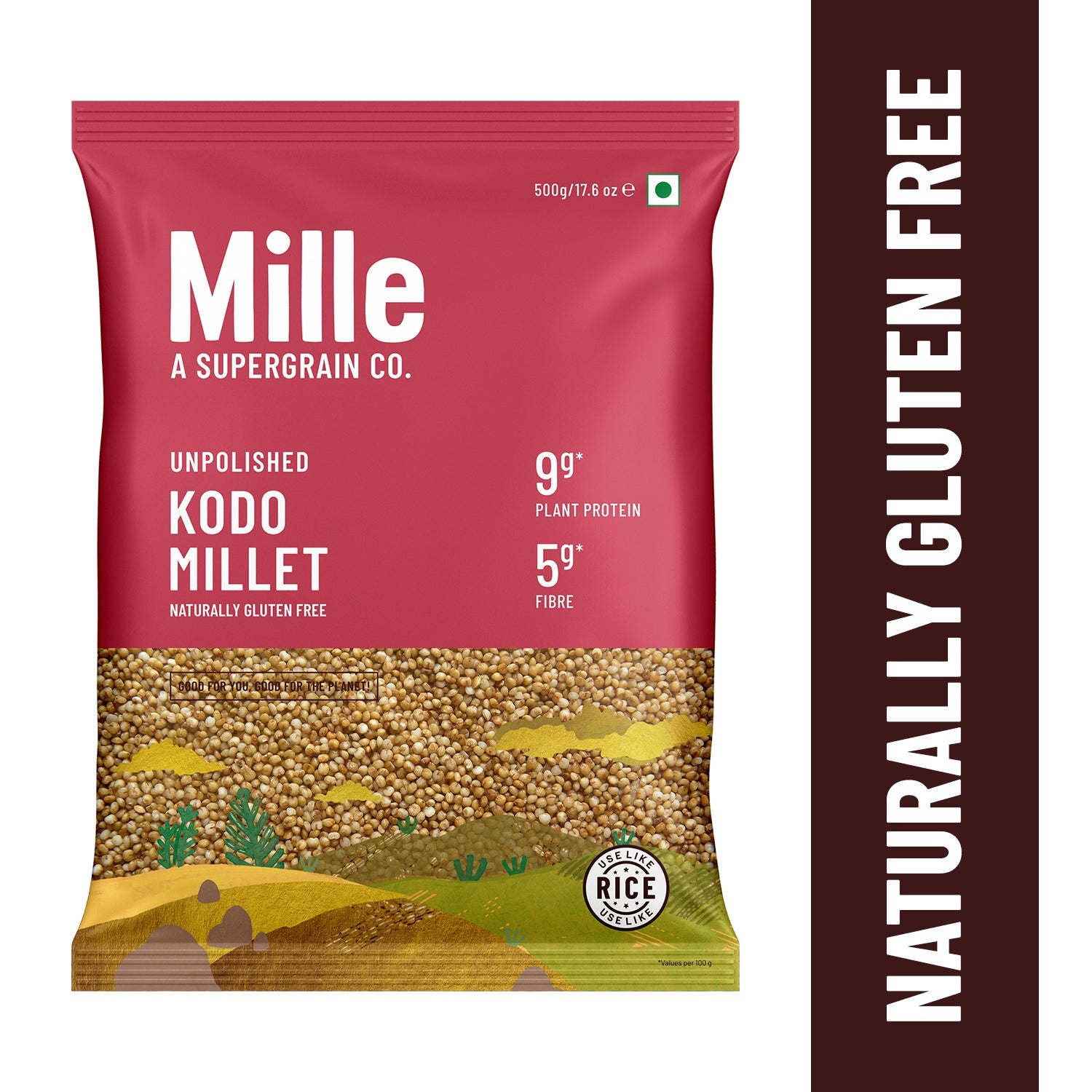 Kodo/ Kodra Millet (For Salads & Snacks, Protein & Calcium Rich Grain)