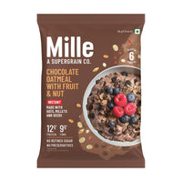 Raw Natural Sugar, Instant Chocolate Oatmeal Trial Pack | Oats, Millets, Real Cocoa & Flax Seeds