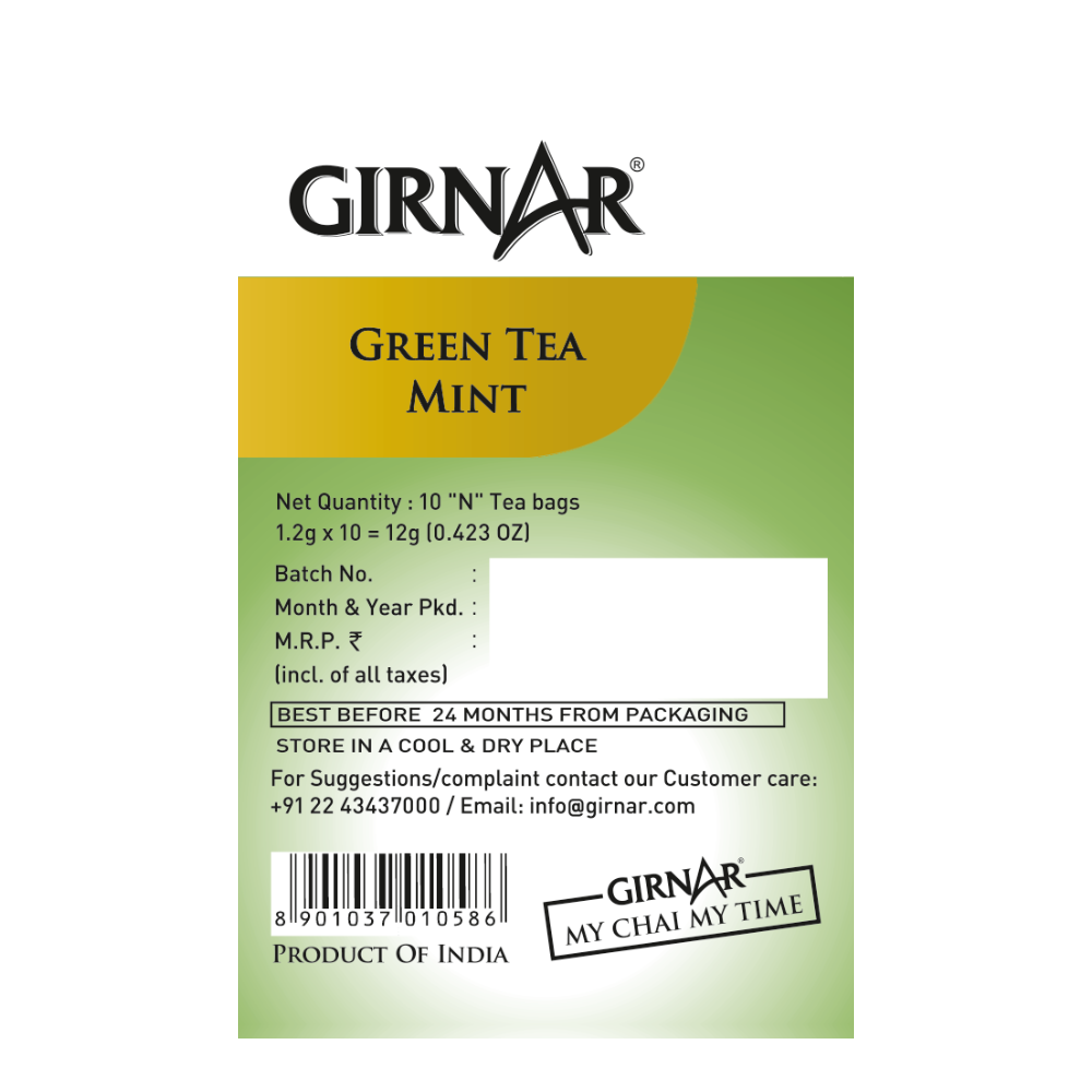 Girnar Green Tea Bags - Mint