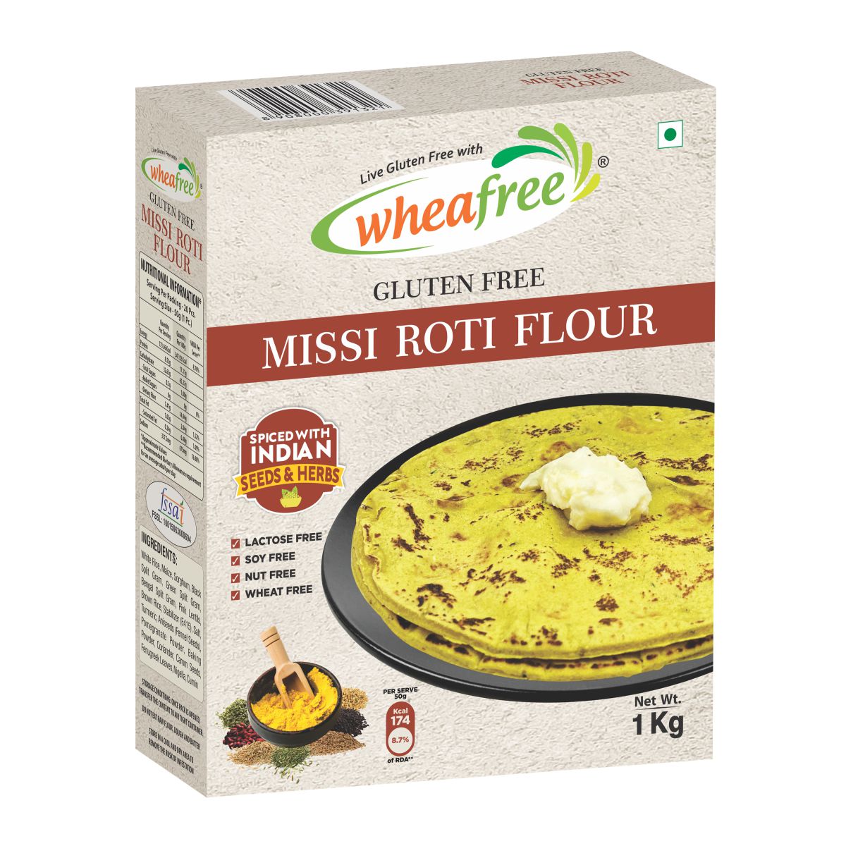 Gluten Free Missi Roti Flour (1Kg)