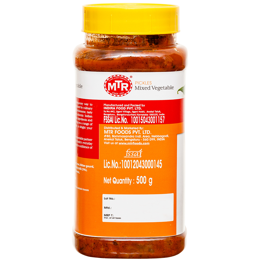 MTR Mixed Vegetable Pickle 500 g