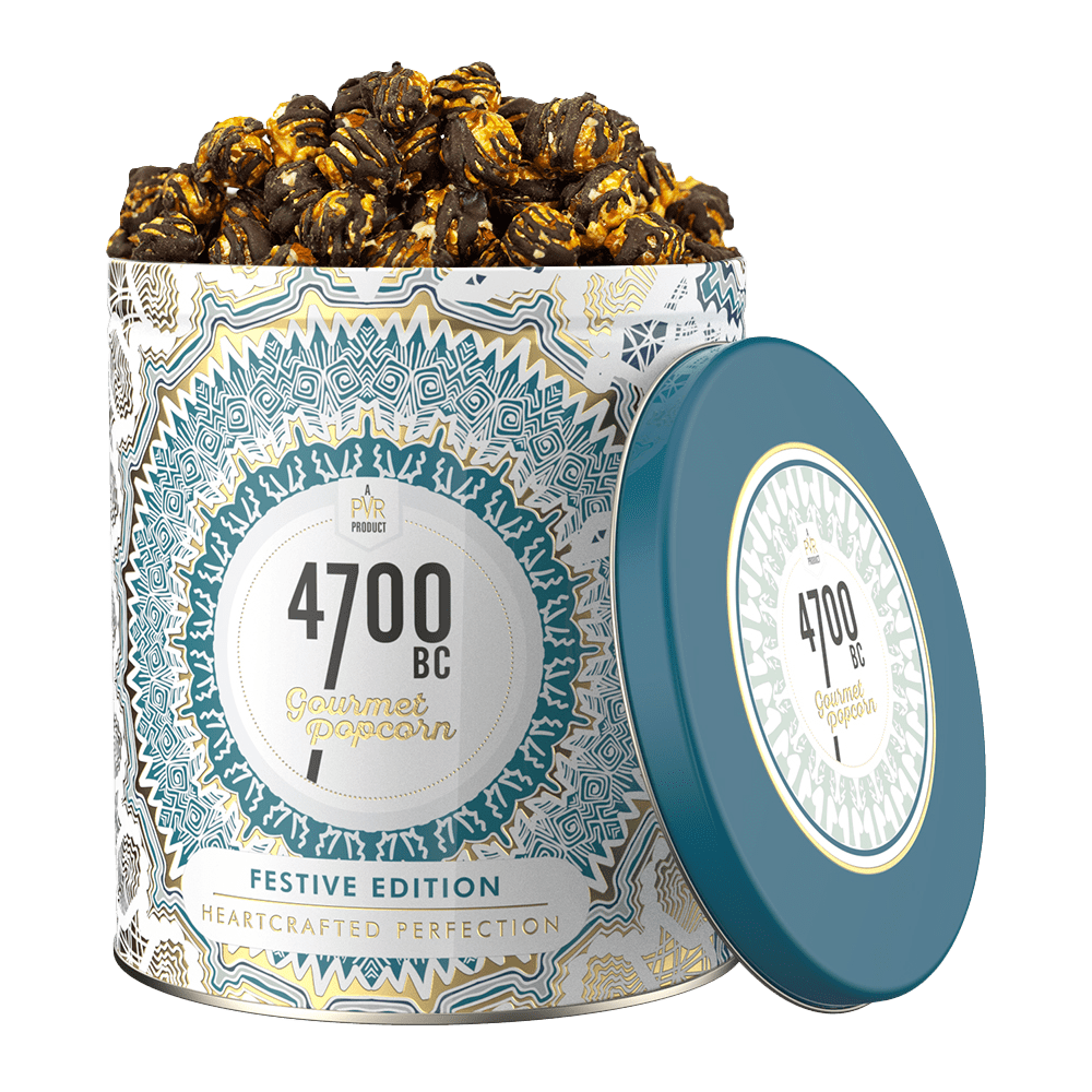 Mocha Walnut Chocolate Popcorn, Tin, 650g