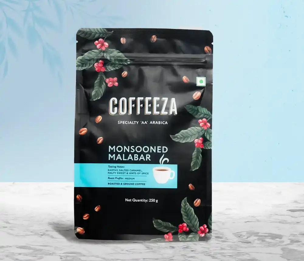 Monsooned Malabar Ground Coffee - AA Arabica Coffee