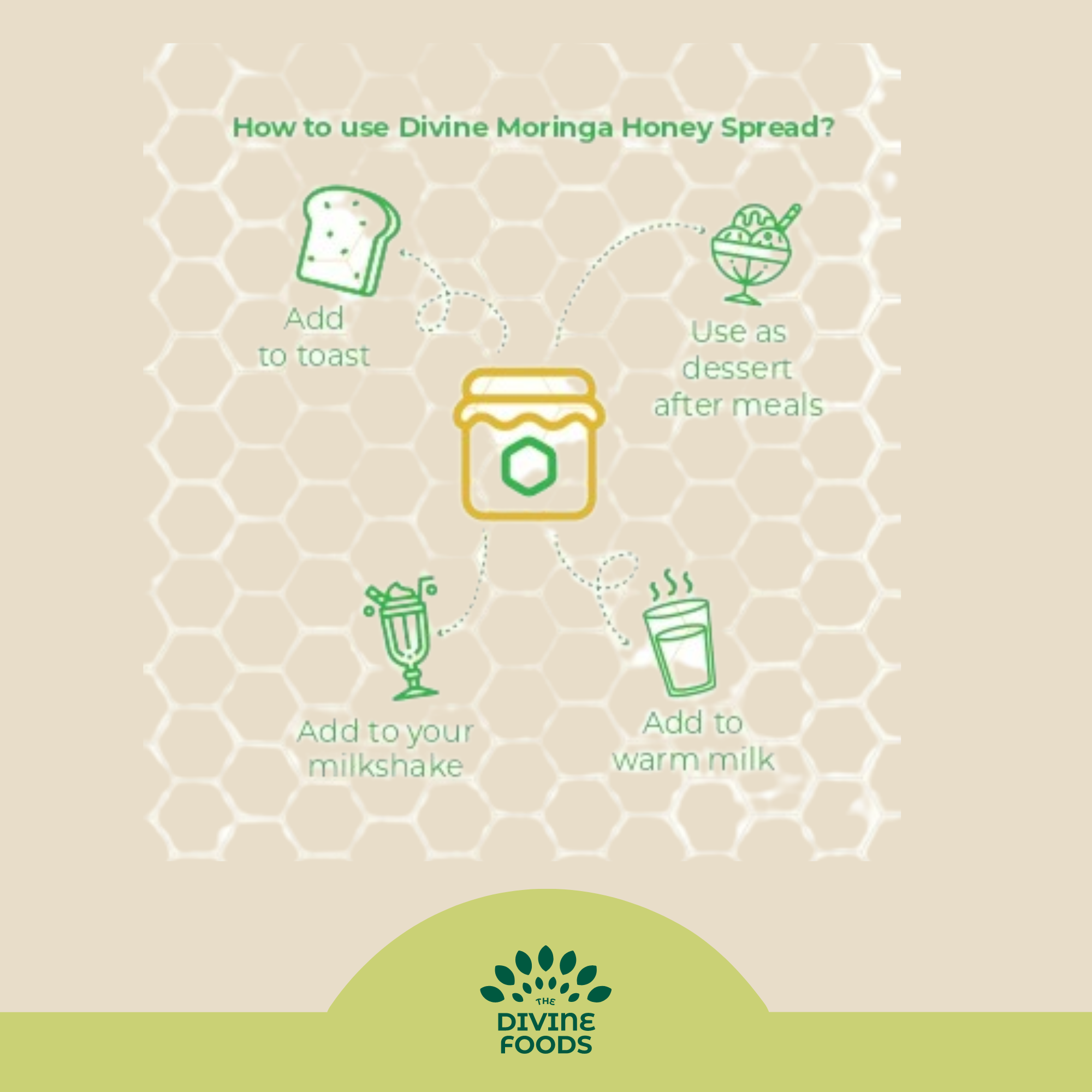 Organic Moringa Honey Spread For Detoxify the Gut