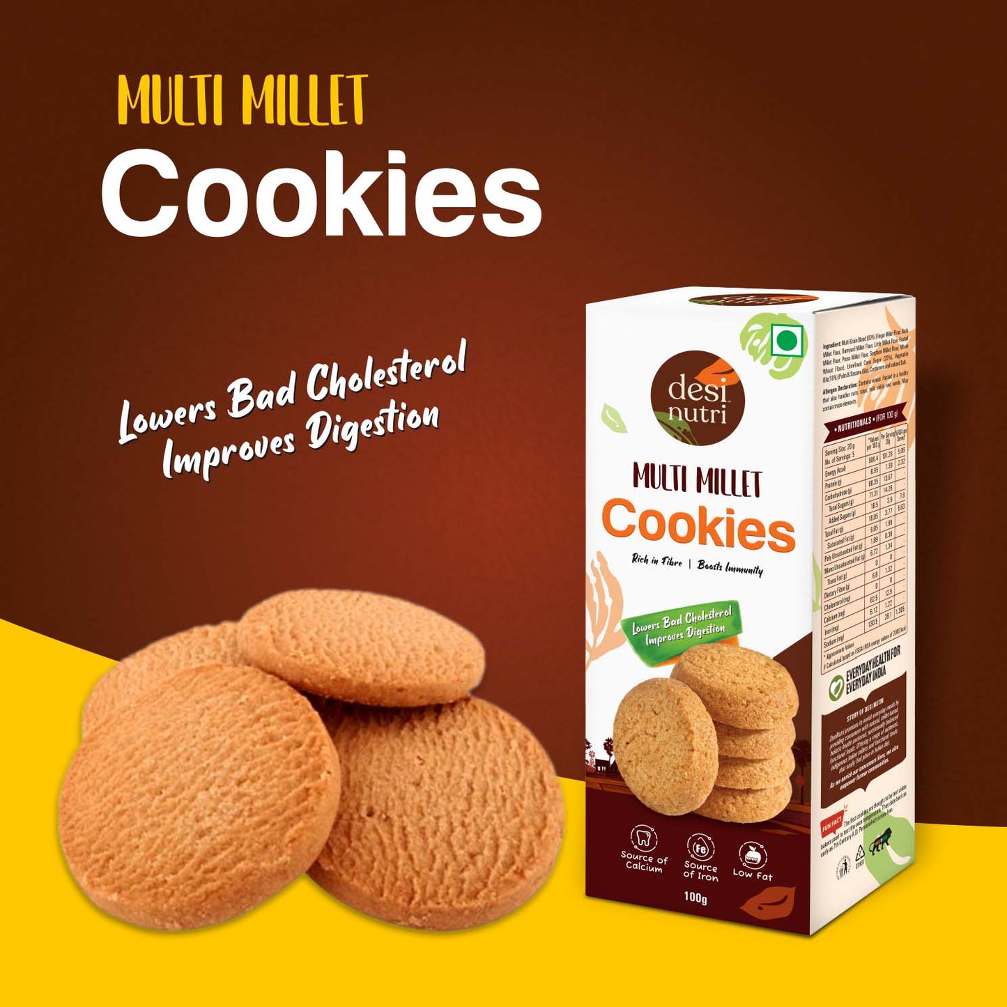 Multi Millet Cookies - 100g