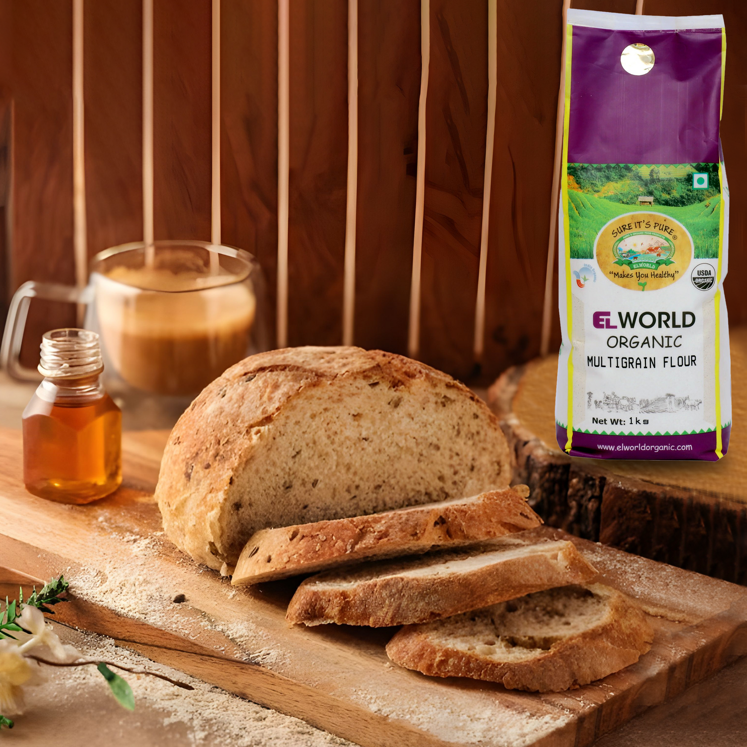 Elworld Agro & Organic Food Products Multigrain Flour