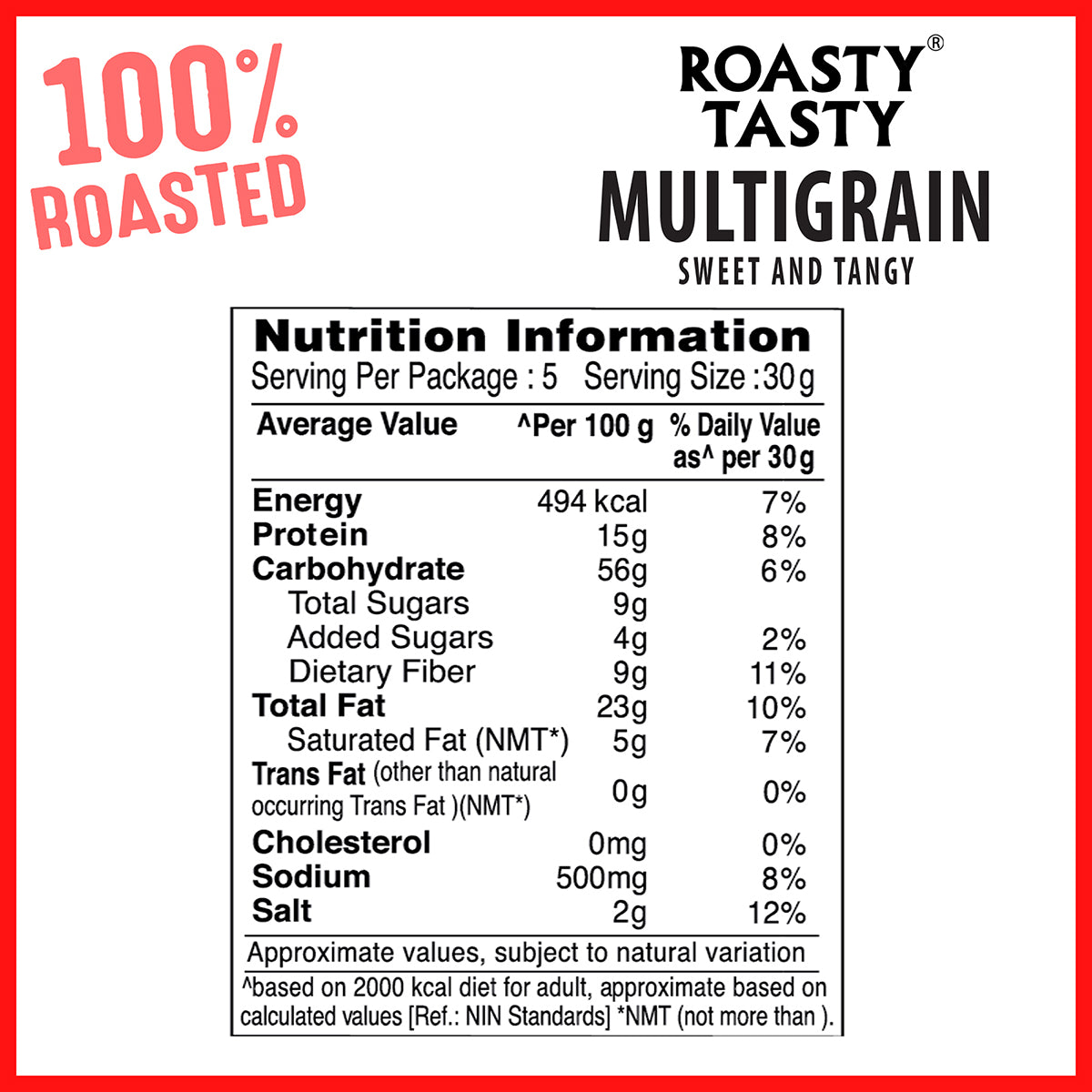 Multigrain Sweet & Tangy Roasted Snack