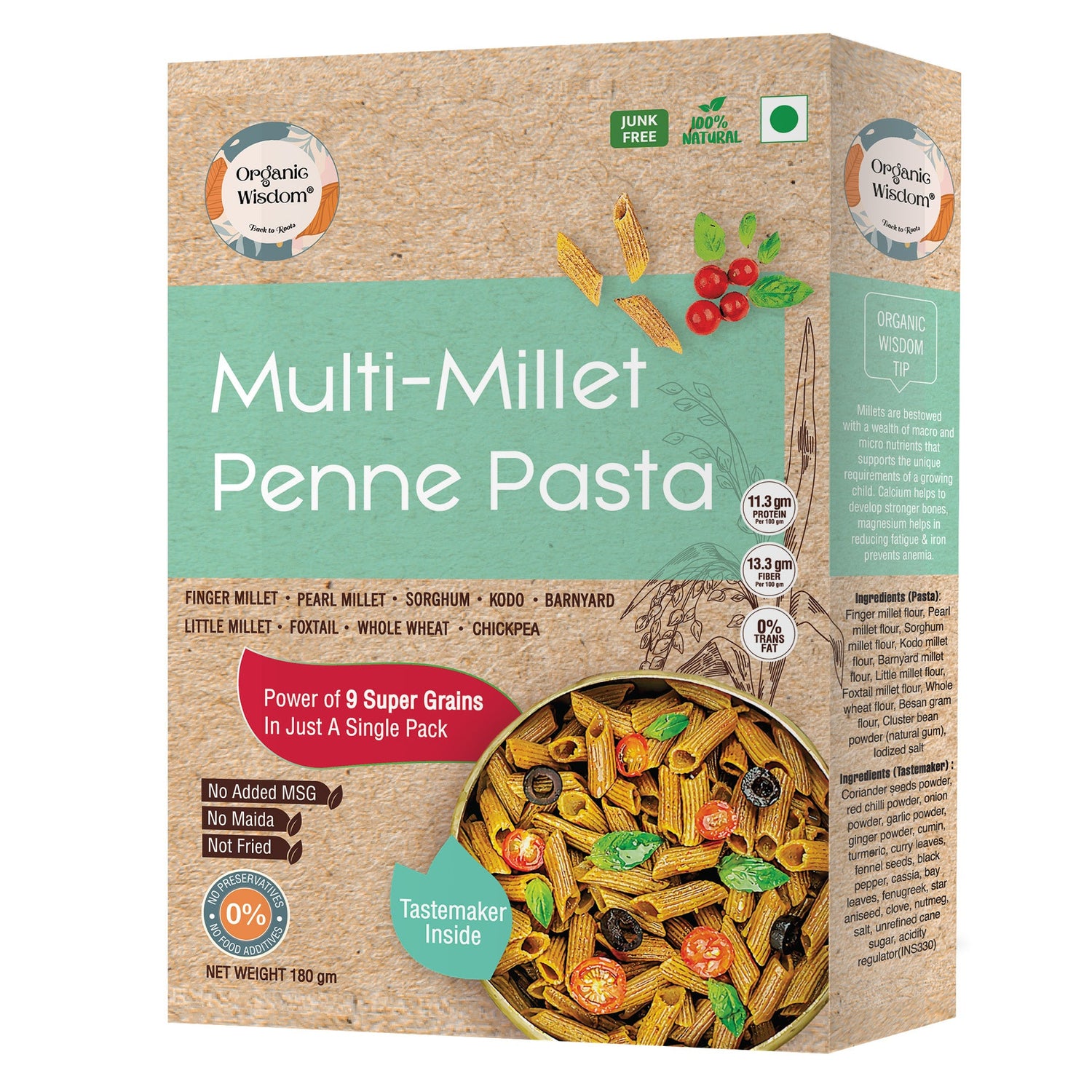 Multi Millet Penne Pasta