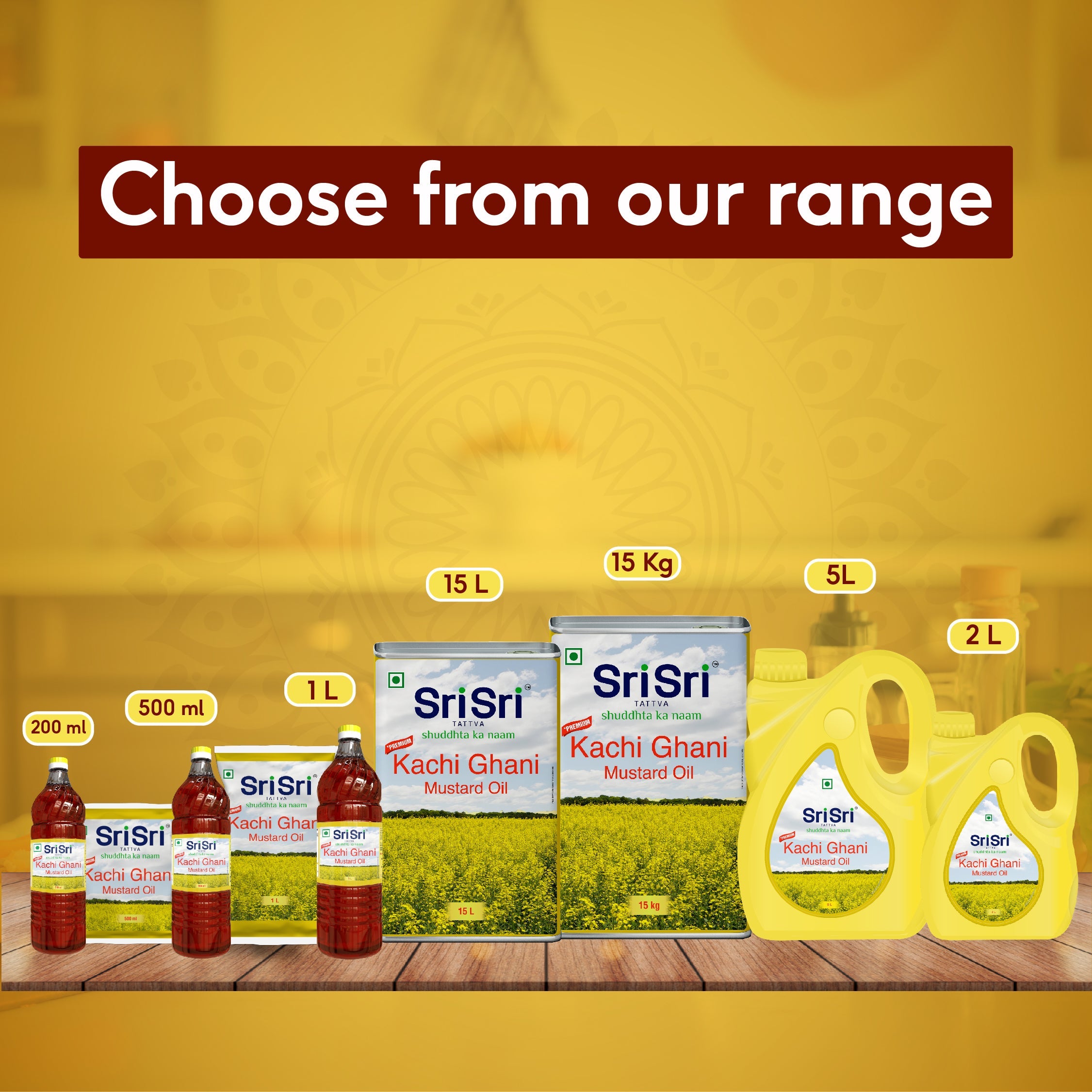 Premium Kachi Ghani Mustard Oil Bottle, 500 ml
